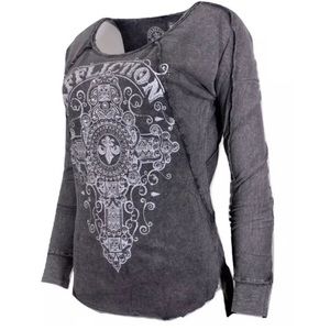 NWOT Affliction Live Fast long sleeve Tee
